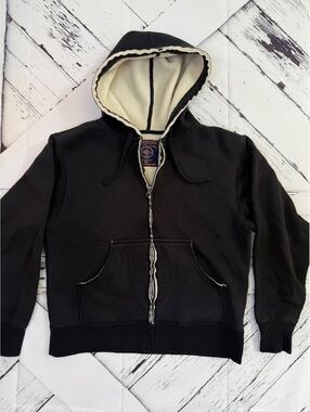 Vintage JanSport Sherpa Fleece Lined Grunge Skater Zip Up Hoodie Women’s Small